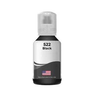 Replacement Ink Bottle For Epson 522 (T522120-S) 140 ml Pigment Black