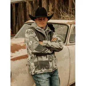 Hooey Men's Aztec Print Tech Jacket