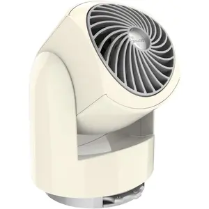 Vornado Flippi V6 Compact Air Circulator Fan, Quiet Portable Travel Fan for Office or Bedroom, Adjustable Head, 2 Speeds, Vintage White