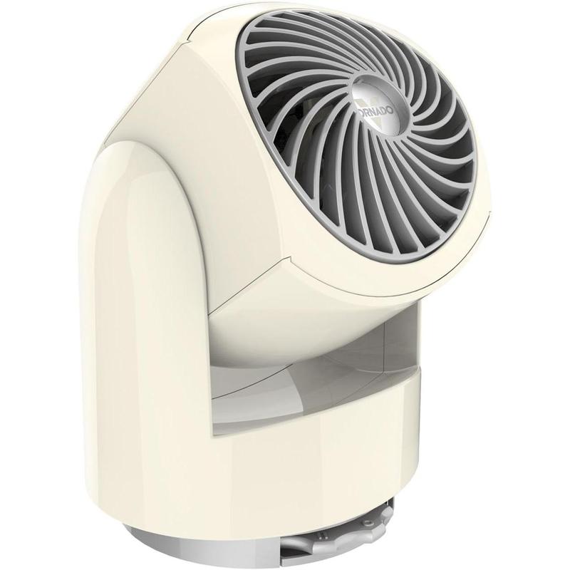 Vornado Flippi V6 Compact Air Circulator Fan, Quiet Portable Travel Fan for Office or Bedroom, Adjustable Head, 2 Speeds, Vintage White