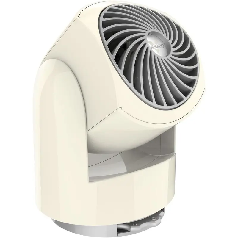 Vornado Flippi V6 Compact Air Circulator Fan, Quiet Portable Travel Fan for Office or Bedroom, Adjustable Head, 2 Speeds, Vintage White