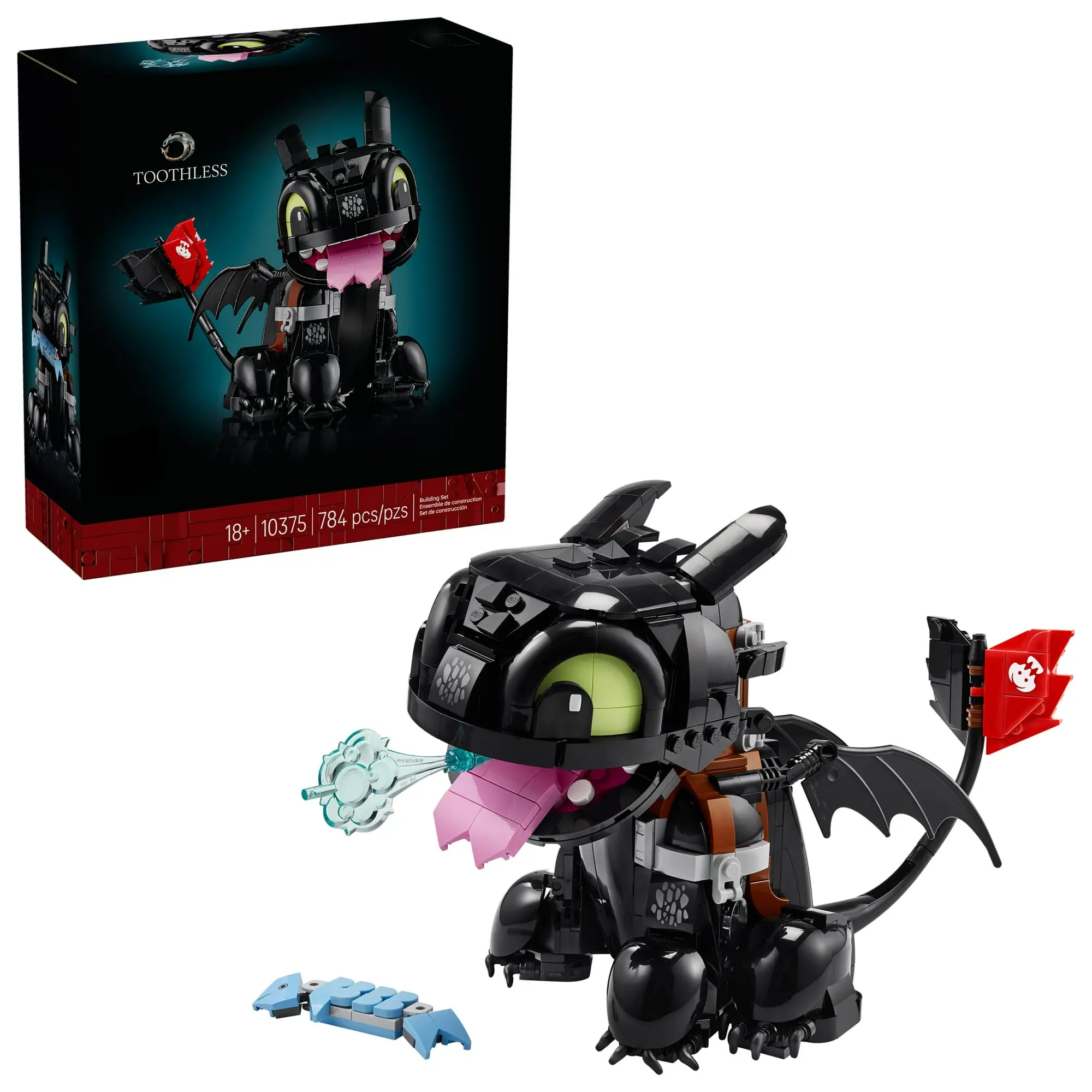 Toothless Building Set for Adults, Ages 18+ - Room Decor for Office, Bedroom, or Book Shelf - Collectible for Movie Fans - Gift Idea for Birthdays