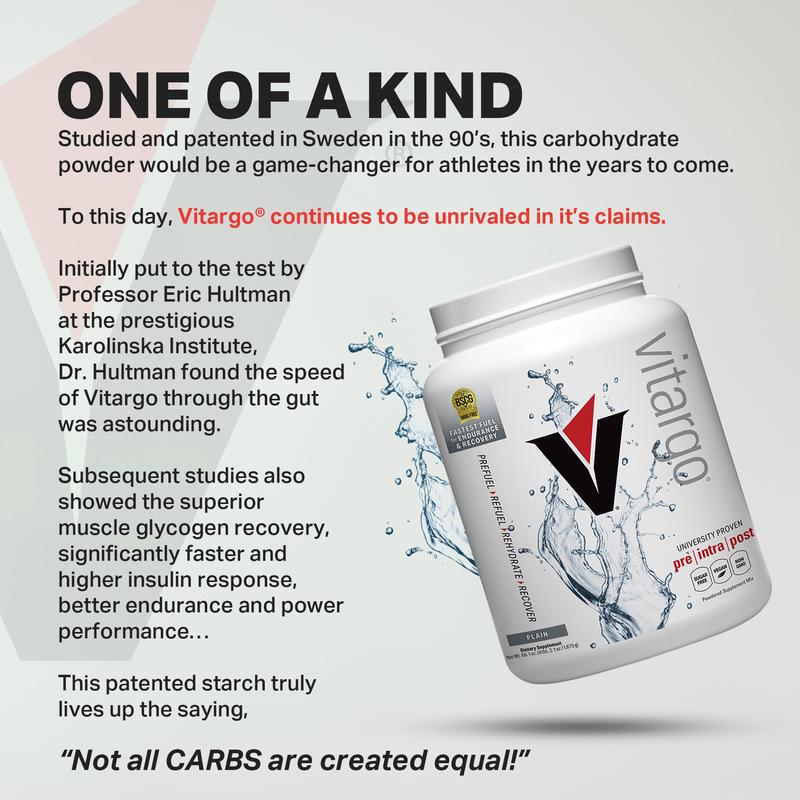 Vitargo Carbohydrate Powder 4.4 LB Plain Sugar-Free Complex Carb for Recovery Endurance & Muscle Gain 2X Faster Absorbing Made in USA - Healthcare