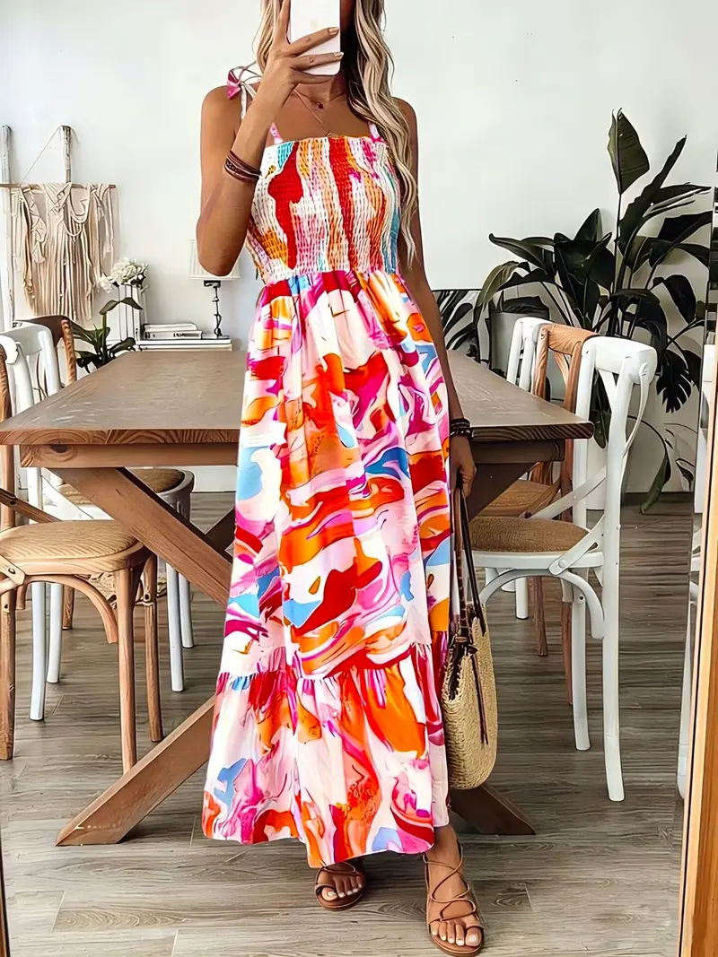 Ladies long beach vacation dress