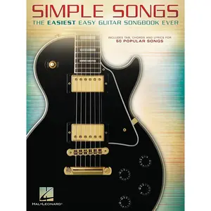 Simple Songs: The Easiest Easy Guitar Songbook Ever | Sheet Music Beginner Guitar TAB, Chords & Lyrics for 50 Popular Songs | Hal Leonard Songbook for  Players | Easy Guitar Collection - Paperback