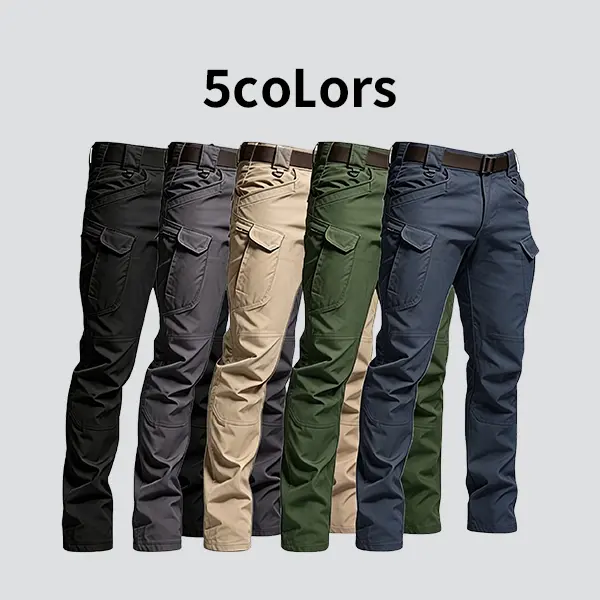 HOMUG 2PCS Men's Lightweight Cargo Pants – Sturdy and durable, featuring large-capacity zippered pockets and straight-cut hems. Available in multiple colors, they are ideal for spring and autumn wear.（Please order according to the size chart）