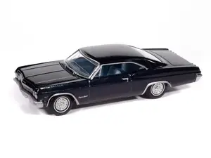 1965 Chevrolet Impala Danube Blue Diecast 1:64 Scale Model - Auto World AWSP193A