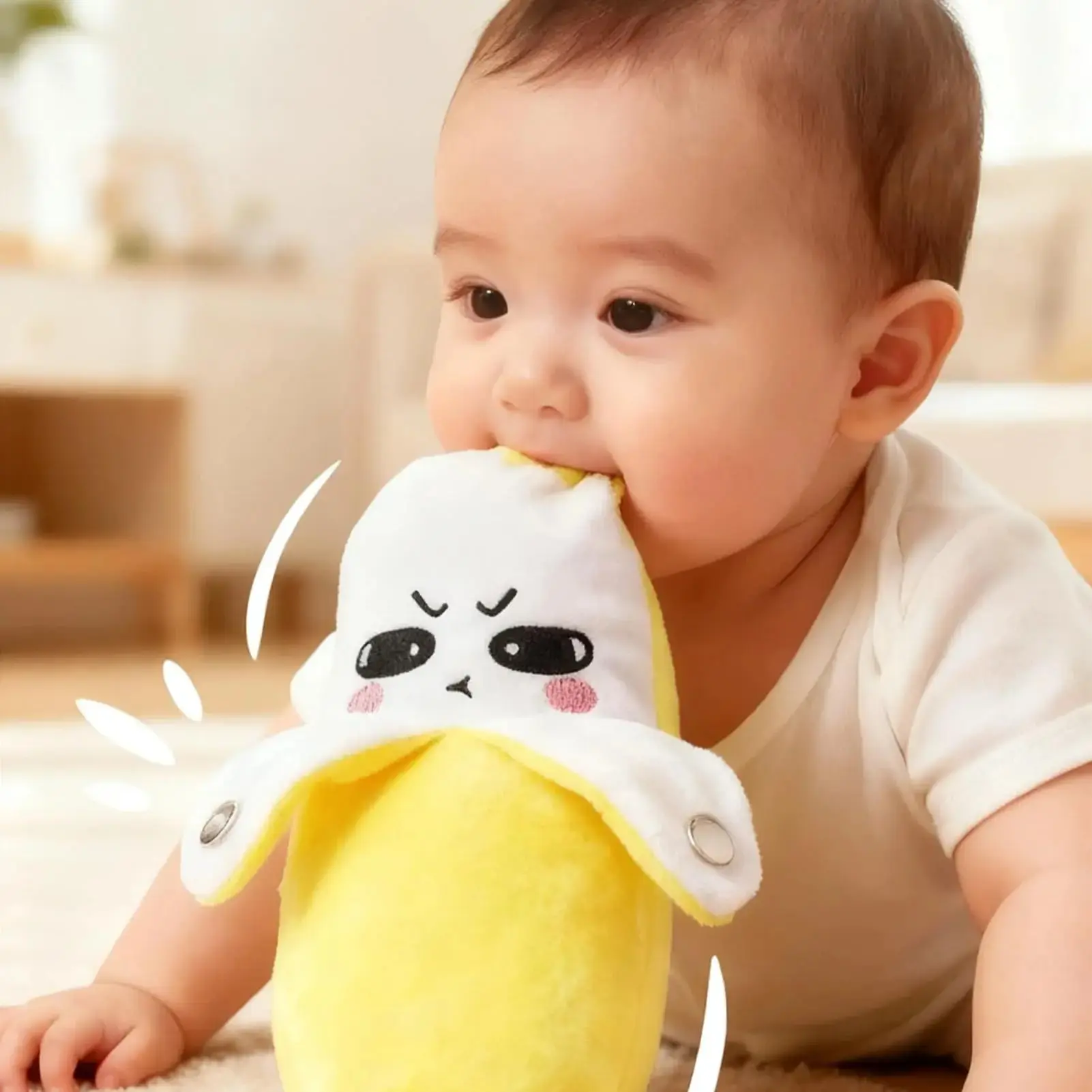 Interactive Music Plush Toy Set – Banana, Strawberry & Carrot Electric Plush Toys for Parent-Child Interaction, Couples & Friends Prank Toy, Valentine’s Day & Easter Party Fun Gift for Kids & Adults stuffed animals cute girly gifts