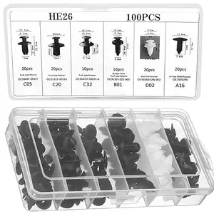 100 piece HE26 General Motors fixed buckle, paired with Class 6 plastic buckle, is a practical tool for external safety fastening and body maintenance of automobiles.
