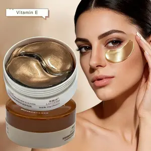 60 Caffeine Eye Masks, Collagen Eye Patches, with Hyaluronic Acid and Niacinamide - brightening, firming, moisturizing. Suitable for all skin types, unisex, ideal for parties and gifts