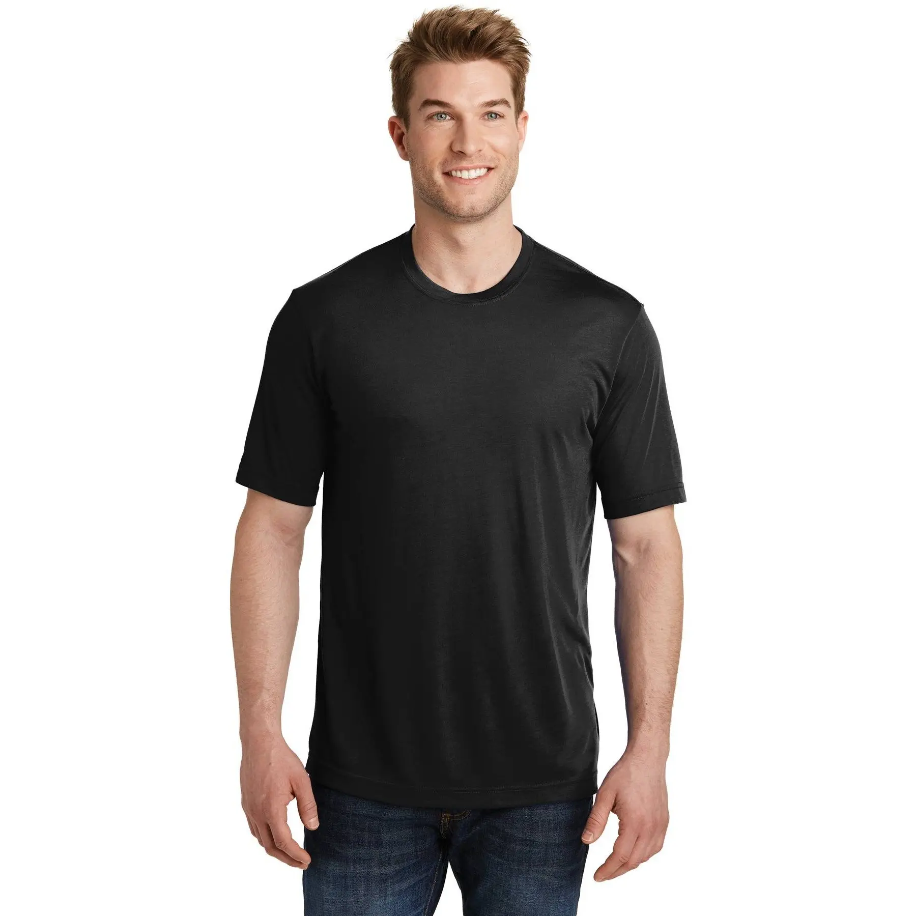 Men's Competitor Performance T-Shirt, 4.7oz Cotton Touch Spun Polyester with PosiCharge, Breathable Moisture-Wicking Tee with Removable Tag for Gym & Outdoors, Male, 4.7-Ounce