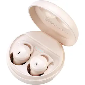 Invisible Sleep Headphones,Sleep Earbuds for Side Sleepers,Small Comfortable Noise Blocking Sleeping Earphones,  5.3  Open Ear Headphones for Sleeping,Driving,Hiking,Cycling - Beige