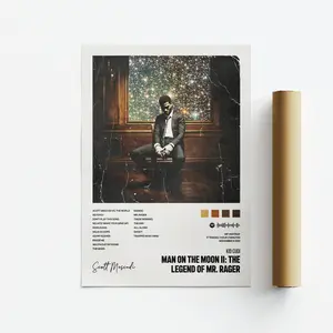 Cudi, Man On The Moon Ii, Album Art Poster, Print, Music, Tracklist 45759 261