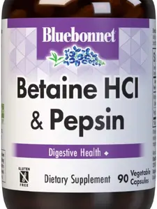 Bluebonnet Betaine HCI & Pepsin 90 Veggie Caps