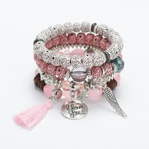 Bohemian Multi-Layered Beaded Tassel Bracelet | Creative Friendship Jewelry