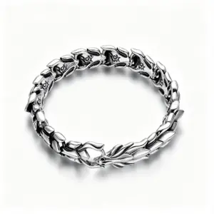 Dragon Head Chain Bracelet Alloy Punk Rock Style Jewelry Fashion Gift Party Festival Anniversary Valentines Day Men Women Unisex Lucky Charm Trendy Vintage Style