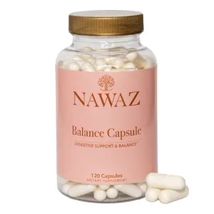 NAWAZ Balance Capsules - 650mg Sodium Bicarbonate Delayed-Release Capsules - Daily Health & Nutrition Supplement