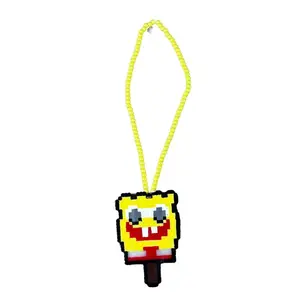 Spongebob Popsicle Perler Necklace – Handmade & Nostalgic AF