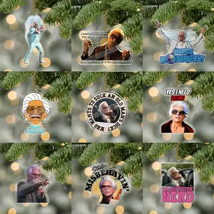 Uncle Baby Billy Christmas Ornament, The Righteous Gemstones Ornament, Double Sided Acrylic Ornament, Christmas Funny Meme Gift