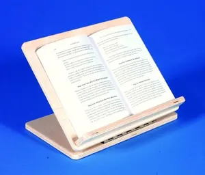 Abilitations 015138 Adjustable Portable Slant Board Book Buddy - 9 x 12 In. - Wood