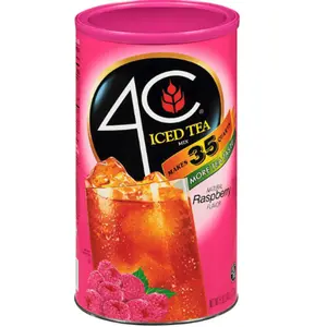 4C 35 QT Raspberry Iced Tea Mix, Available in 3 Flavors, 82.6 Oz