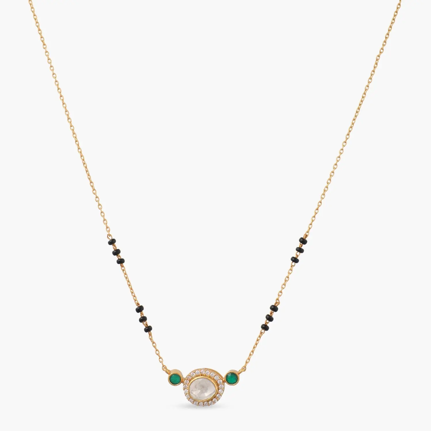 Harmony Moissanite Silver Mangalsutra Necklace Harmony Moissanite Silver Mangalsutra Necklace