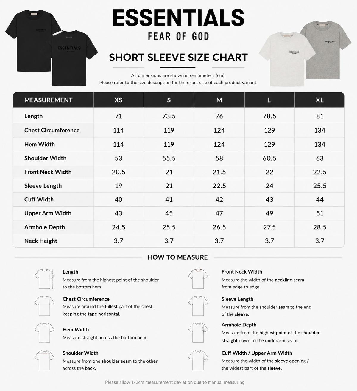 Fear of God Essentials Stretch Limo Velvet Black Tee Oversized Cotton Streetwear T-Shirt Men Women