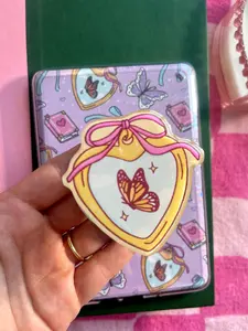 Butterfly Locket Grip Magnetic Kindle Grip Book Lover Cute Kindle Accessories Phone Holder PopSocket Phone Grip Magnetic Pop Socket Phone Grip