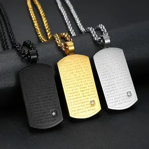 Simple and Elegant Men's Necklace, Fashionable and High-quality Square Pendant Stainless Steel Necklace for Daily Leisure, Father's Day, Halloween, Wearing Accessories