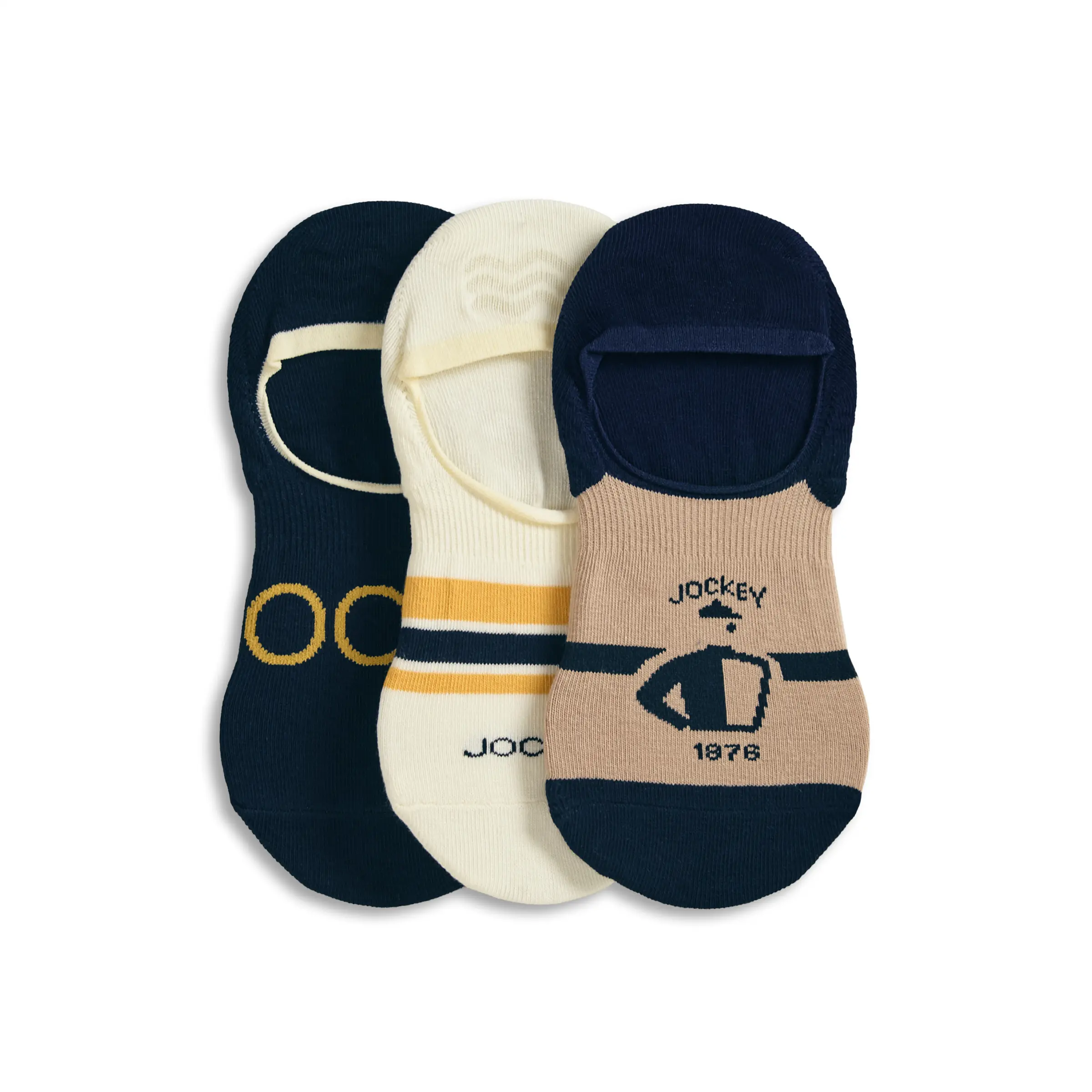 Jockey Men's Jockey 1876 Collection No Show Socks - 3 Pack