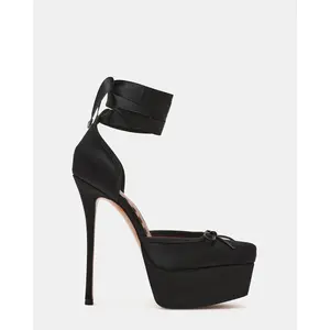 Steve Madden LISTEN BLACK SATIN