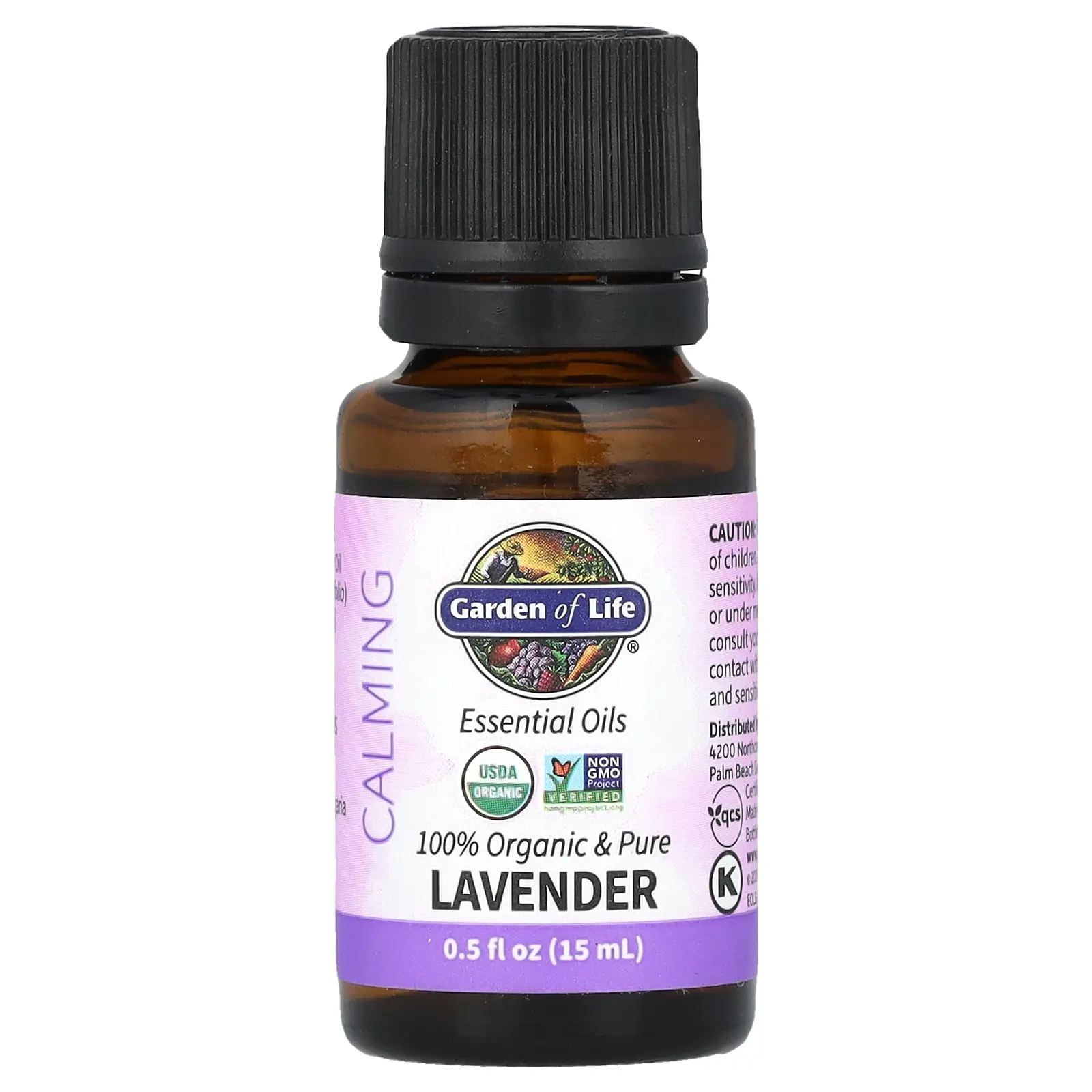Garden of Life Essential Oils, 100% Organic & Pure Lavender, 0.5 fl oz (15 ml)