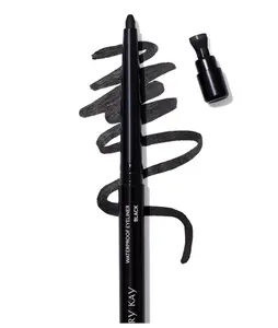 Mary Kay Waterproof Eyeliner Black - Long Lasting, Smudge Resistant, Creamy Soft Matte Finish with Built-in Sharpener