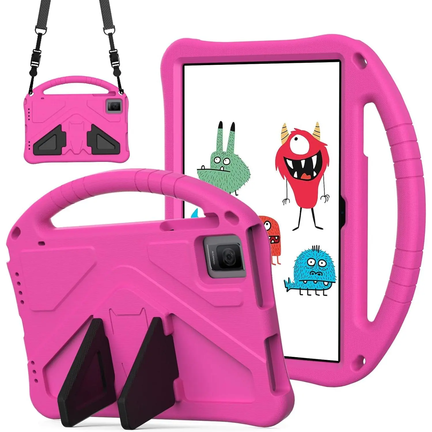 EVA Tablet Protective Cover for 2023 T-Mobile Revvl Tab 5G 10.36 in Tablet - Kids-Friendly Casing with Protection, Detachable Shoulder Strap, Handle Stand, Full Padding