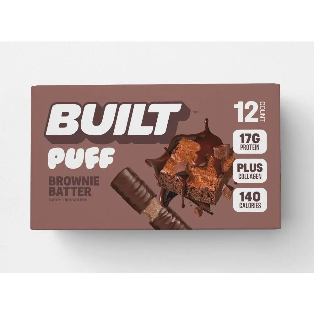 ThayerBUILT Puff Protein Bar Brownie Batter 1.41 oz 12 ct