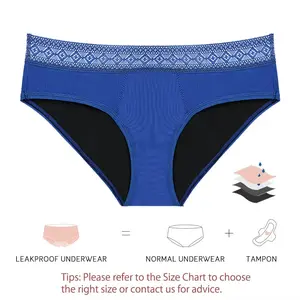 4 Layer Menstrual Panties for Women Period Panties Absorbent Panties for Period Leakproof Period Underwear Culotte Menstruelle MOONFUL