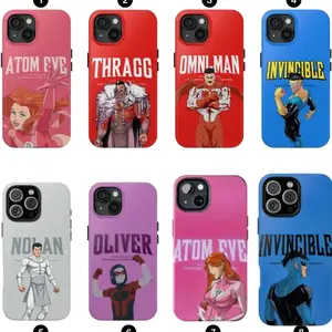 Invincible Double-layer durable phone Case Cover Compatible with iPhone X, 11, 12, 13, 14, 15, 16, 17 Plus Pro Promax & SS Galaxy S21-25 Series