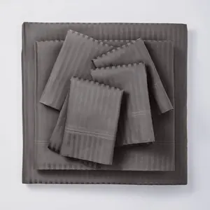 Threshold 400 Thread Count Cotton Damask 6PC Sheet Set Sophisticated Threshold 400 Thread Count Cotton Damask 6PC Sheet Set Sophisticated