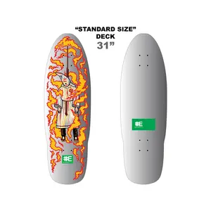 Burning Klansman 31" "Standard size Deck (silver)