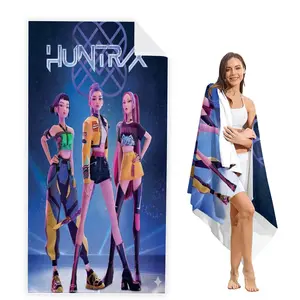 Hunter X Hunter Fashion Beach Towel/bath Towel, Classic Anime Print, Absorbent Towel, Perfect Gift, Home Essential, Suitable for Swimming, Yoga, Gym