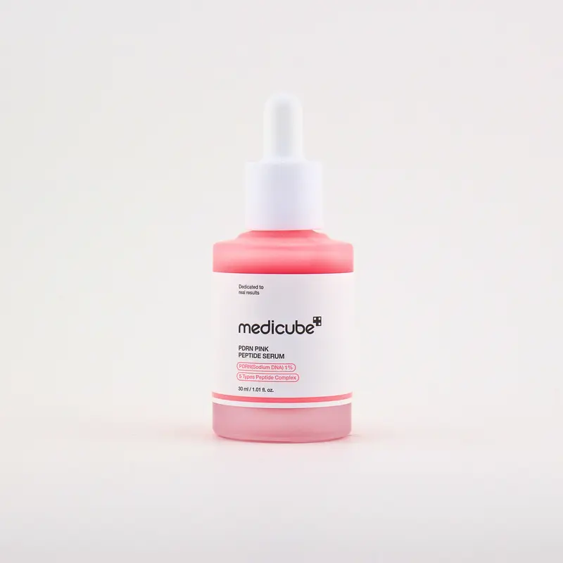Medicube PDRN Pink Peptide Serum 30ml - Moisturizing Firming Moisturizing Serum with Hyaluronic Acid for Radiant Skin Repair, Sensitive & All Skin Types, 12-Month Shelf Life Support, Moisturize, Hydrate