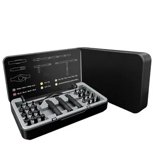 2Pcs 24 in 1 DIY Screwdriver Set Upgrade Version, 1 Set Switchable Shape Magnetic Screwdriver Set, Compact & Portable Ratchet Screwdriver Kit, Home Repair Tool Box Gift for Thanksgiving, Christmas, New Year