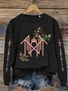 Sleep Token Retro Rock Band Graphic Sweatshirt, Unisex Pullover for Men and Women, Casual Daily Wear, Soft Cotton Long Sleeve Top