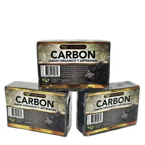 3 Pack Jabon de Carbon Barra Carbon Bar Soap 100gr. Jabones Combo