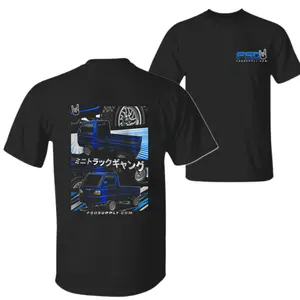 Mini Truck T-Shirt, Blue Kei Truck Japanese Street Style Graphic T-Shirt, JDM Mini Truck Enthusiast T-Shirt, Gift for Car Lovers & JDM Fans