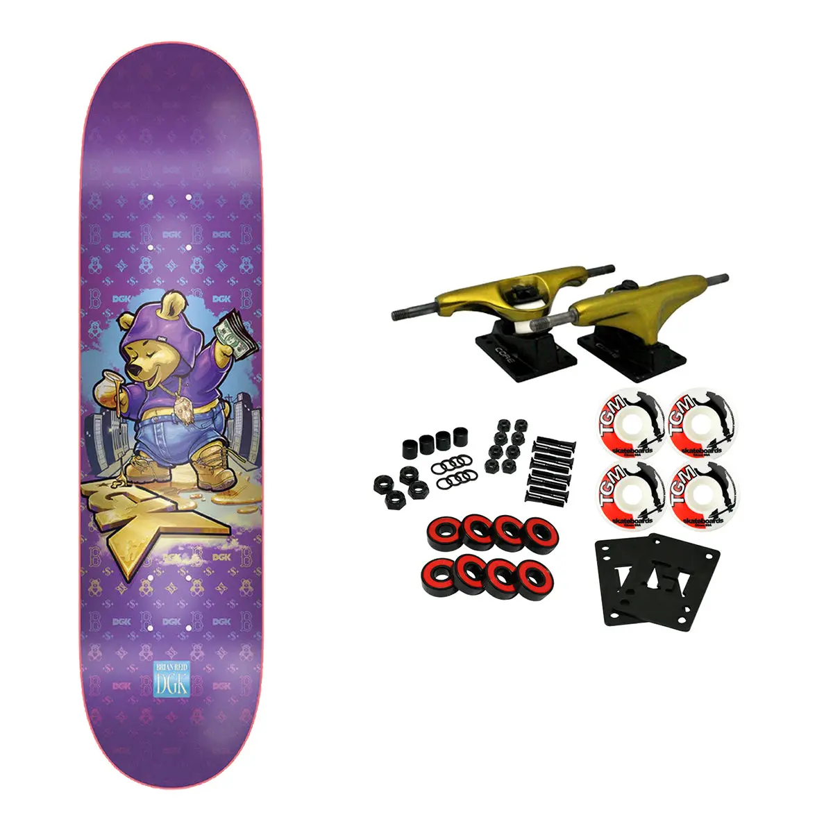 DGK Skateboard Complete Brian Reid Goldie 8.25" x 31.85"