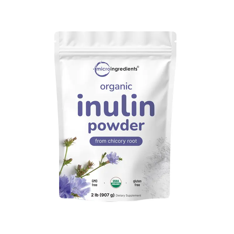 Micro Ingredients Organic Chicory Inulin Powder, 2lb