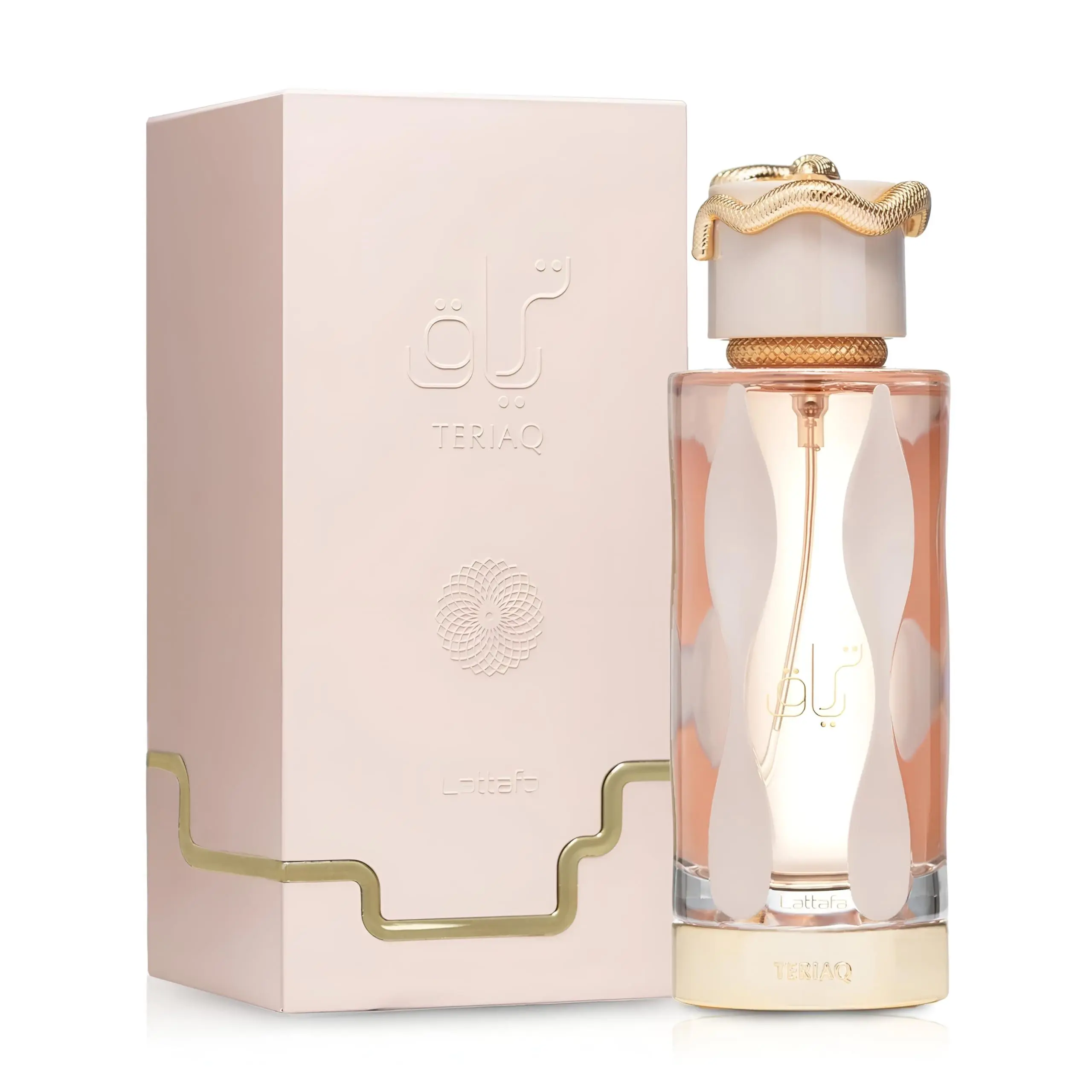 Lattafa Teriaq Eau De Parfum Spray 3.4 Ounce Unisex 100 ml Elegant Fragrance for Men & Women with Warm, Woody, and Oriental Notes