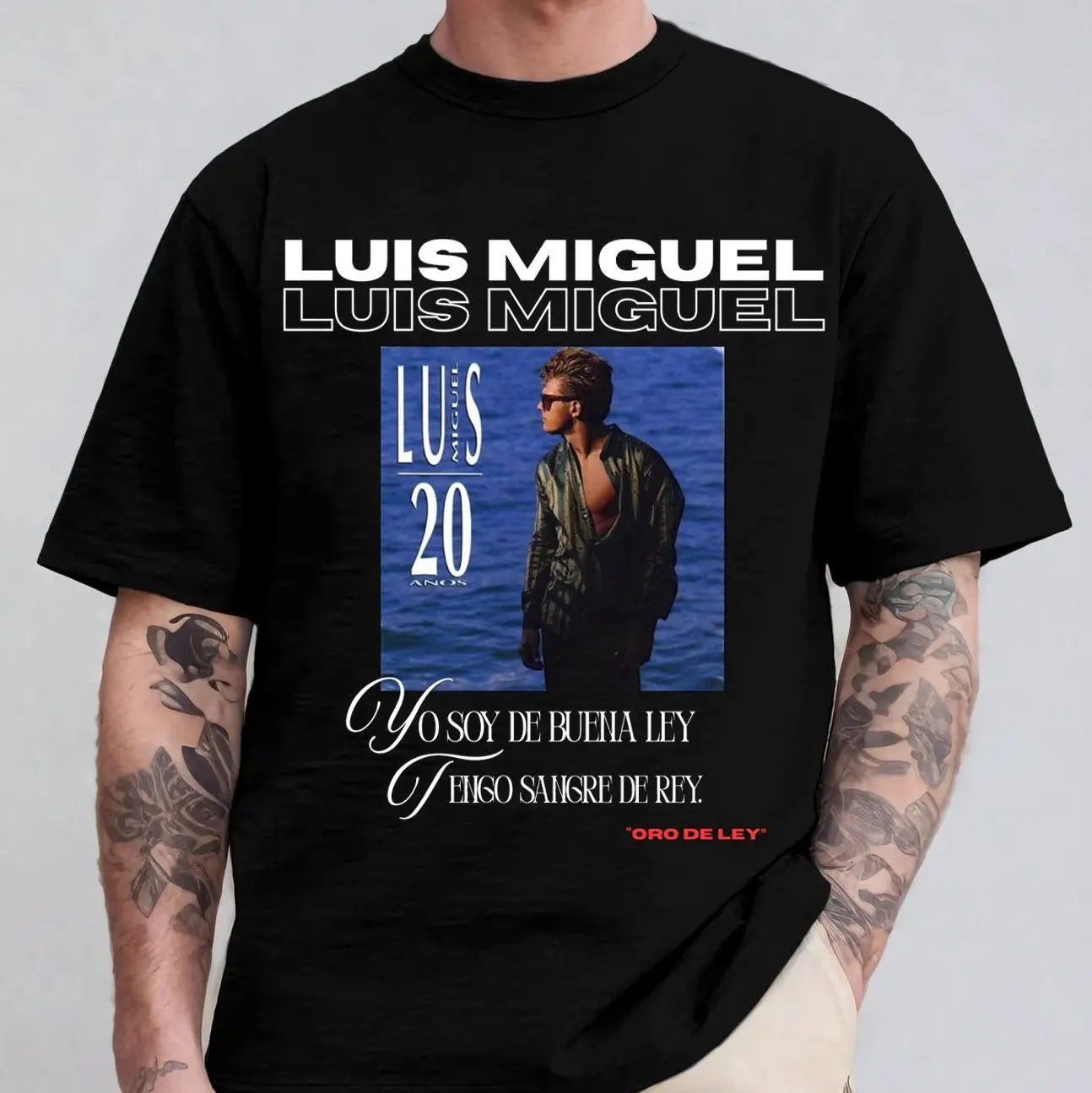 Luis Miguel Classic Latin Music Tee, Vintage Graphic T-Shirt, Retro Pop Ballad Fan Shirt, Music Lover Gift t10041675