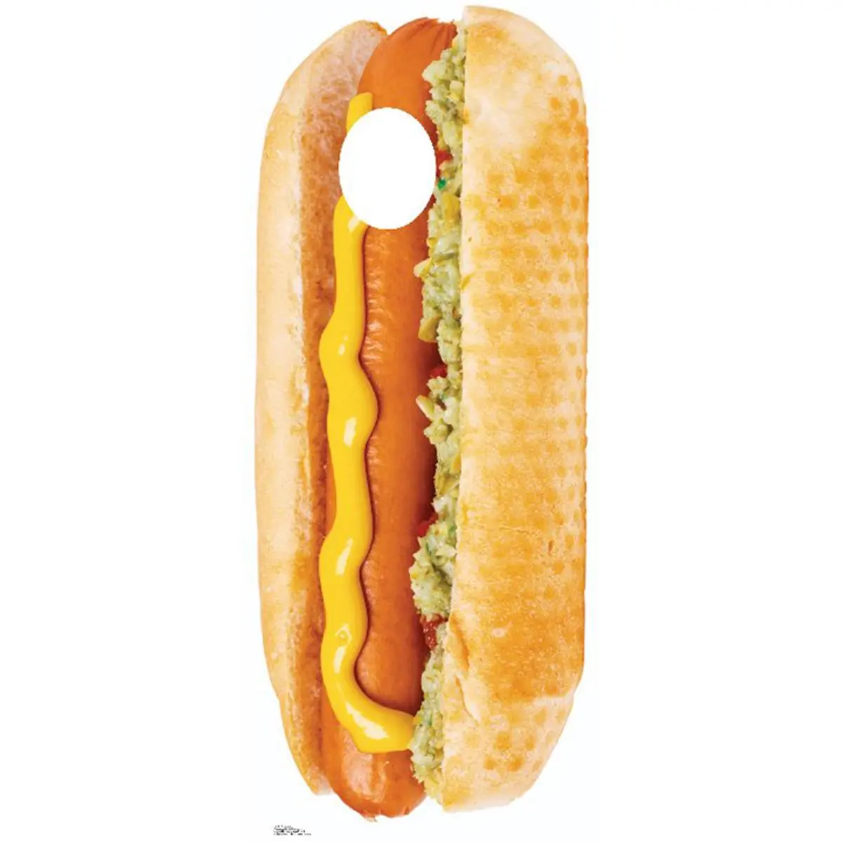 Advanced Graphics Life-Size Solid Corrugated Cardboard Hot Dog Stand-Up Cutout - 68" h x 27" w, Wall Mount Decorative Home Decor, Party Supplies for Cardboard Crafts